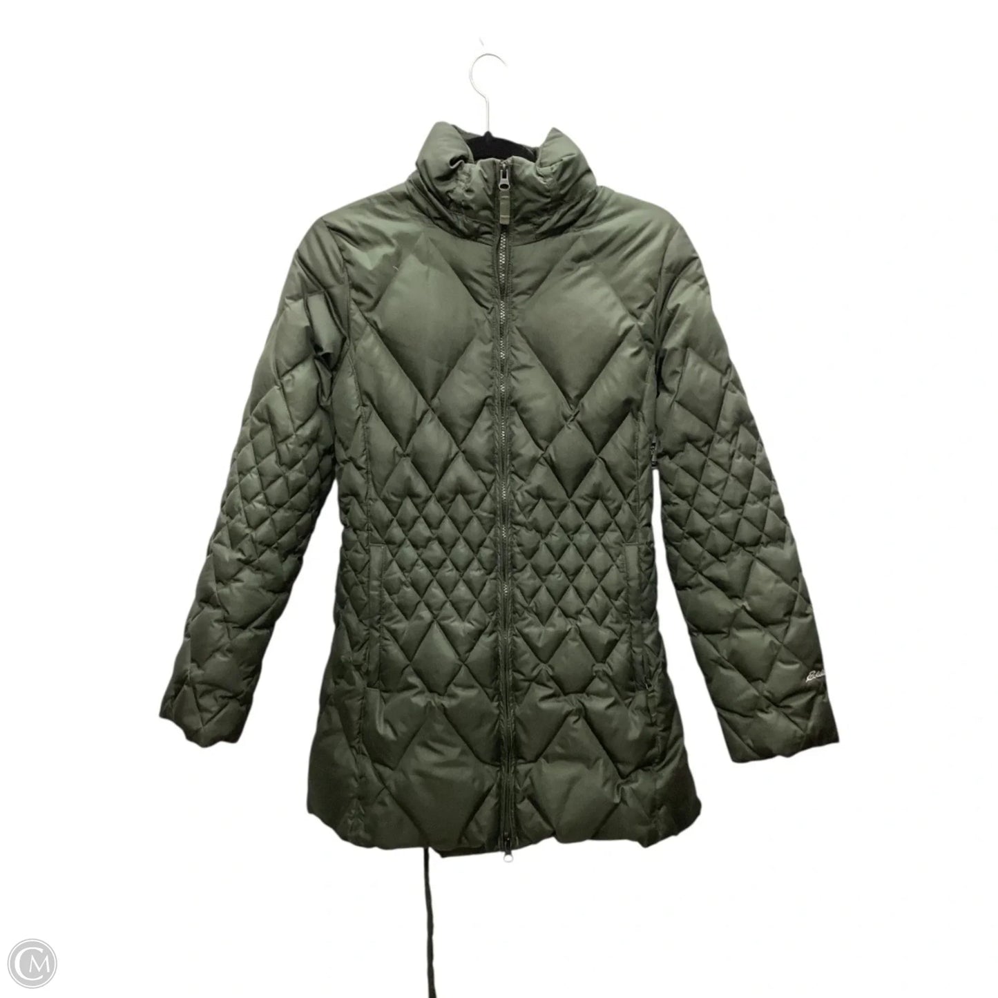 Jacket Puffer & Quilted By Eddie Bauer In Green, Size: Mp