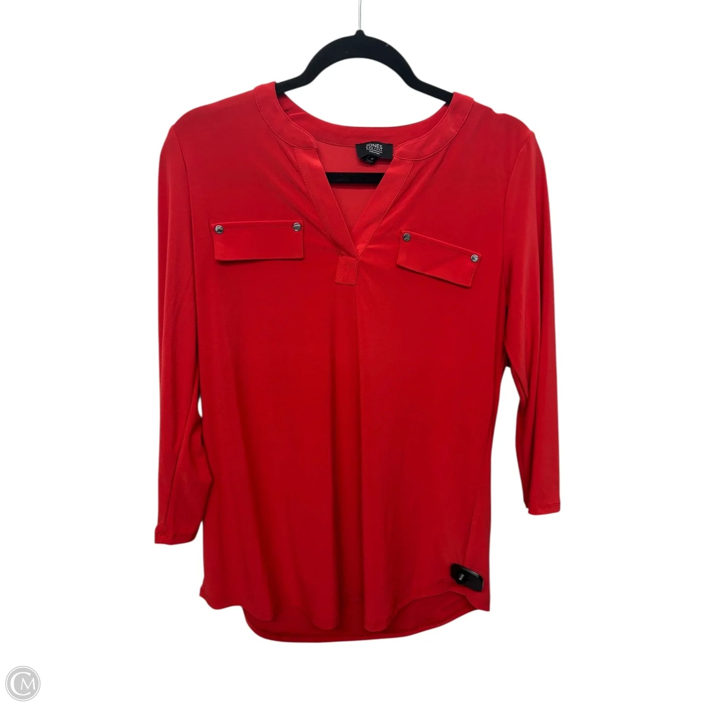 Top Long Sleeve By Jones New York In Orange, Size: M