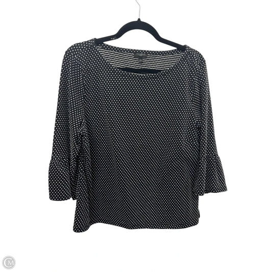 Top 3/4 Sleeve By Talbots In Polkadot Pattern, Size: Xlp