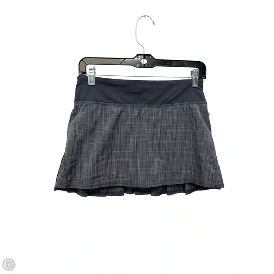 Athletic Skirt By Lululemon In Grey, Size: 4