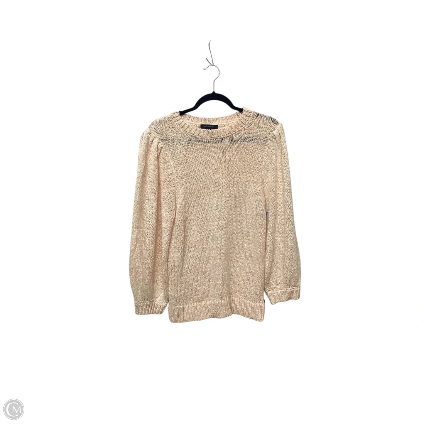 Sweater By Ann Taylor In Orange, Size: L