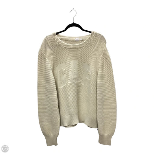 Sweater By Gap In Cream, Size: Xxl