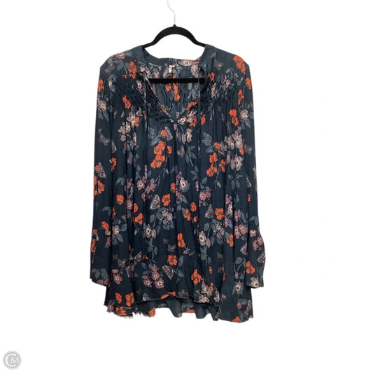 Top Long Sleeve By Free People In Green, Size: S