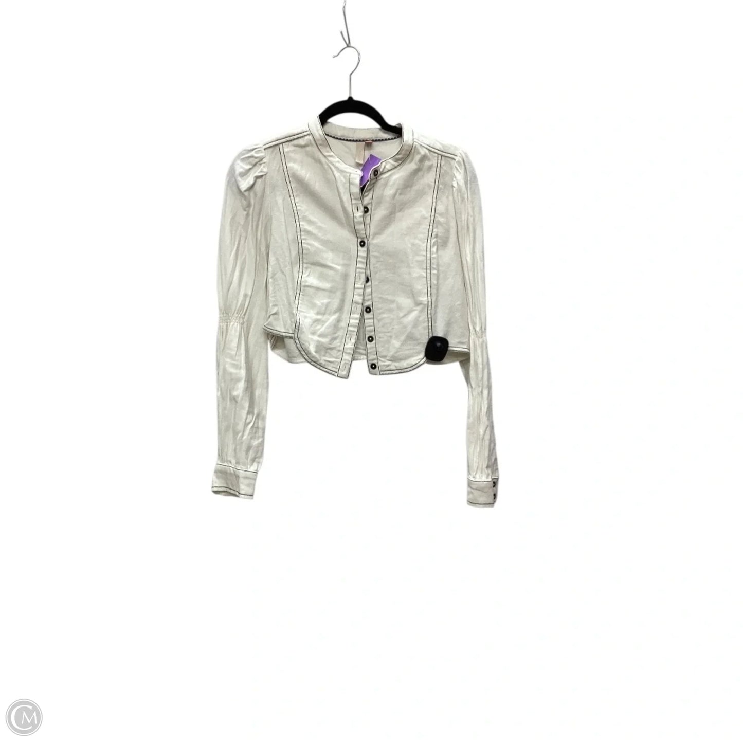 Top Long Sleeve By Pilcro In White, Size: M