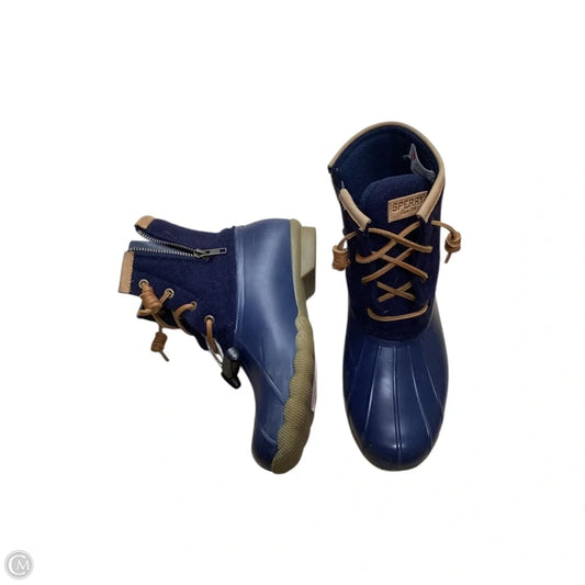 Boots Rain By Sperry In Navy, Size: 7