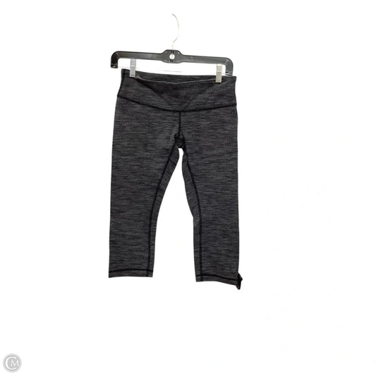 Athletic Capris By Lululemon In Grey, Size: 4