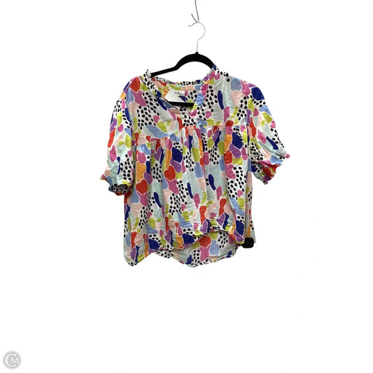 Top Short Sleeve By Thml In Multi-colored, Size: Xl