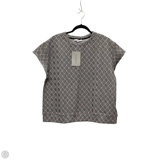 Top Short Sleeve By Cmc In Black & White, Size: S