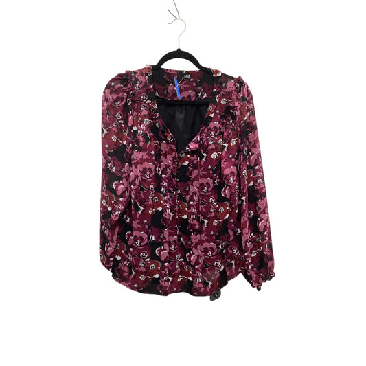 Top Long Sleeve By Ana In Purple, Size: L