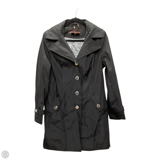 Coat Raincoat By Calvin Klein In Black, Size: S