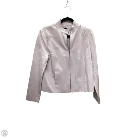 Jacket Moto By Liz Claiborne In Pink, Size: L