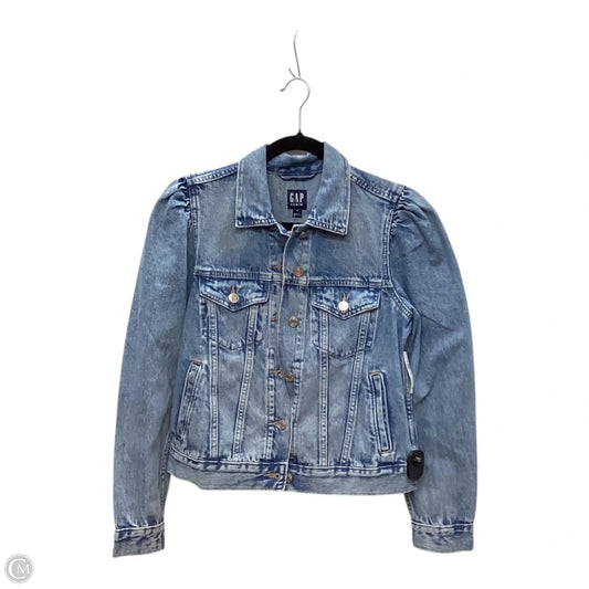 Jacket Denim By Gap In Blue Denim, Size: M