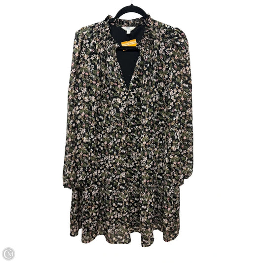 Dress Casual Midi By Time And Tru In Multi-colored, Size: Xl