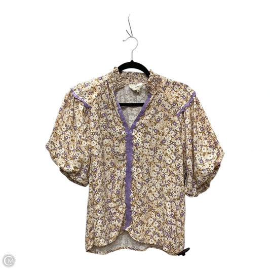 Blouse Short Sleeve By Umgee In Floral Print, Size: M