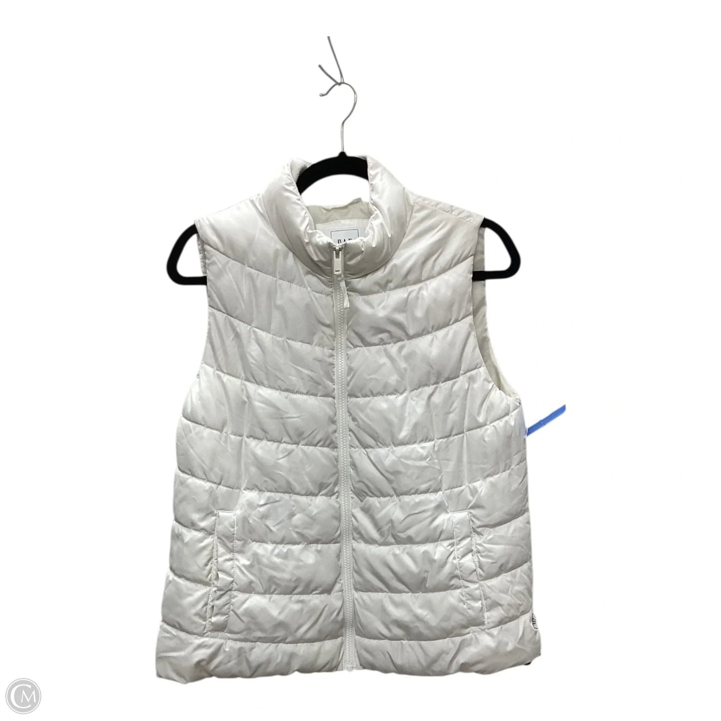 Vest Puffer & Quilted By Gap In White, Size: M