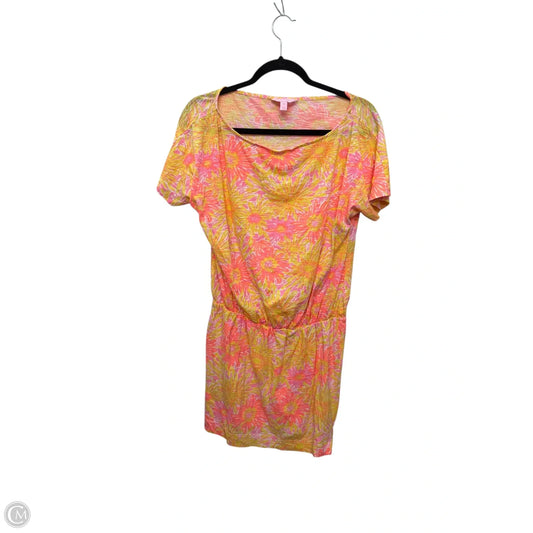 Dress Designer By Lilly Pulitzer In Orange & Pink, Size: M
