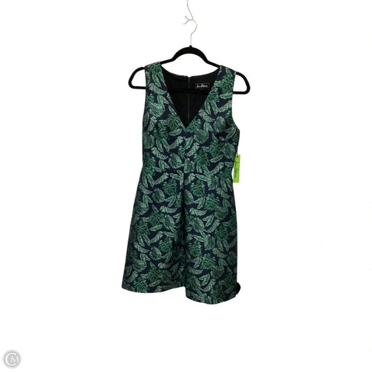 Designer Dress Work By Sam Edelman In Blue & Green, Size: 8