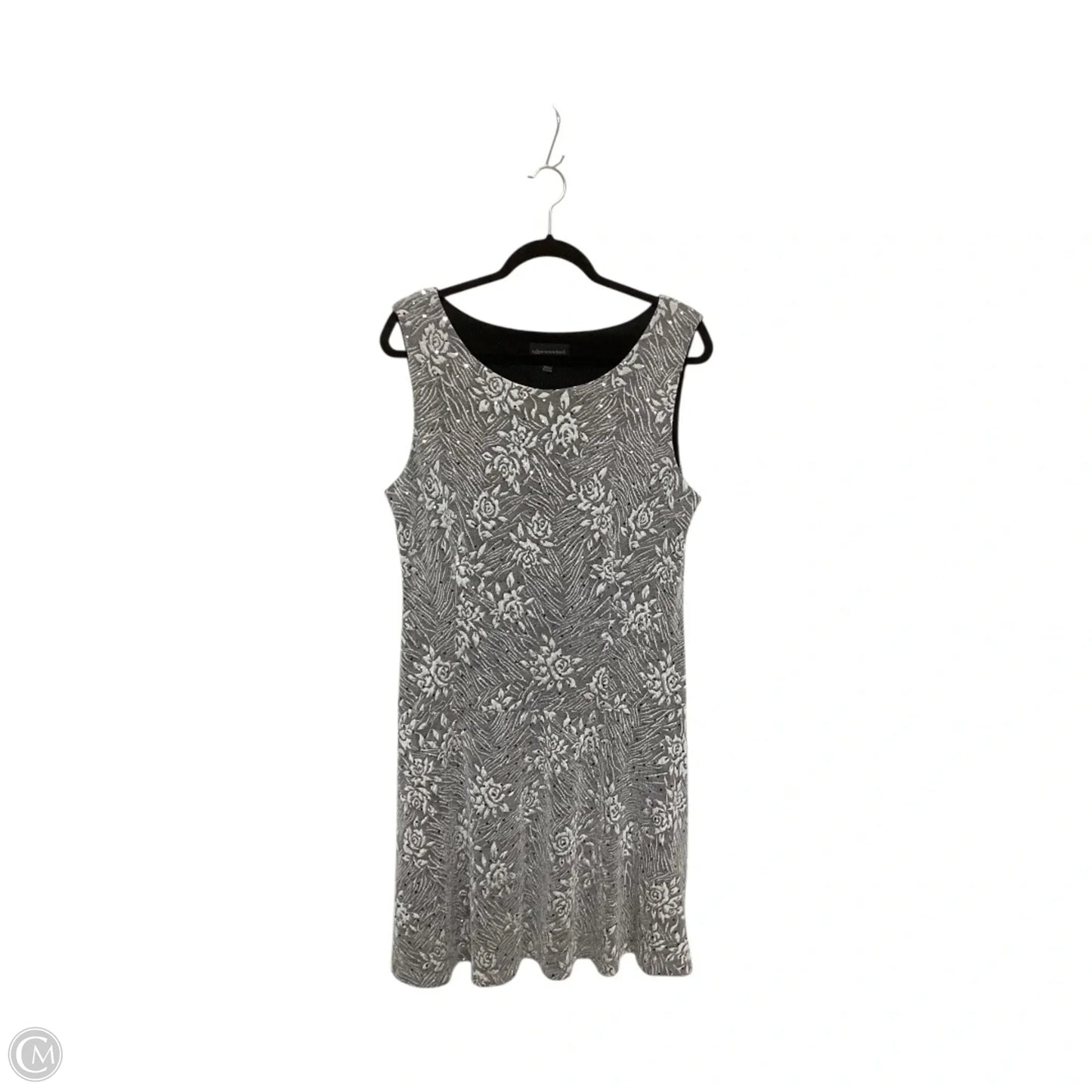 Dress Party Short By Connected Apparel In Silver, Size: 16