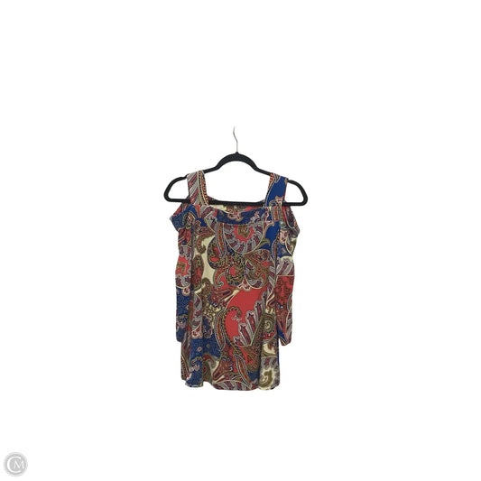 Blouse 3/4 Sleeve By Chicos In Paisley Print, Size: M