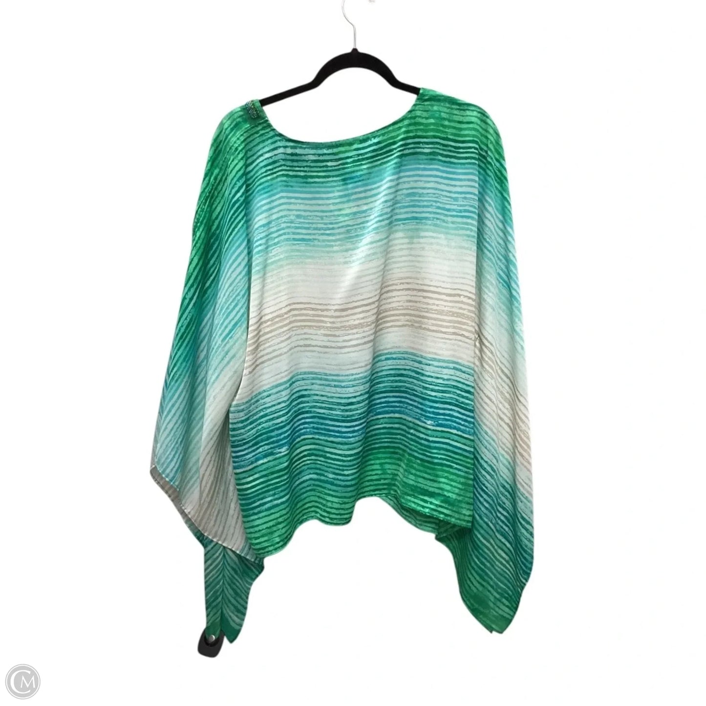 Top Short Sleeve By Chicos In Green, Size: S