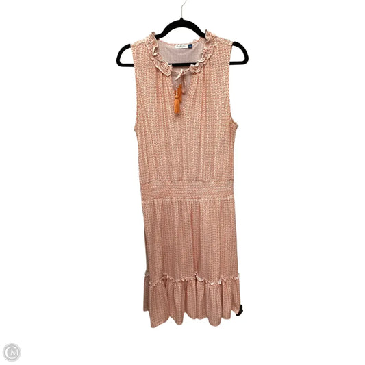 Designer Dress Casual Midi By Cabana Life In Orange, Size: Xl