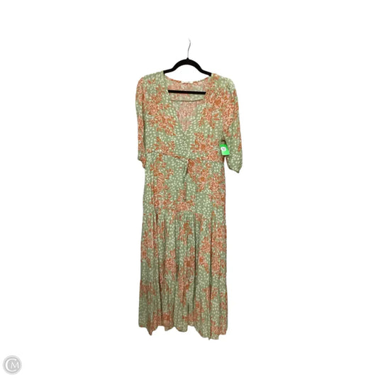 Dress Casual Maxi By Abel The Label In Green & Orange, Size: Xs