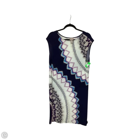 Dress Casual Midi By Chicos In Multi-colored, Size: L
