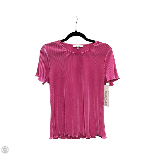 Blouse Short Sleeve By Ro & De In Pink, Size: M