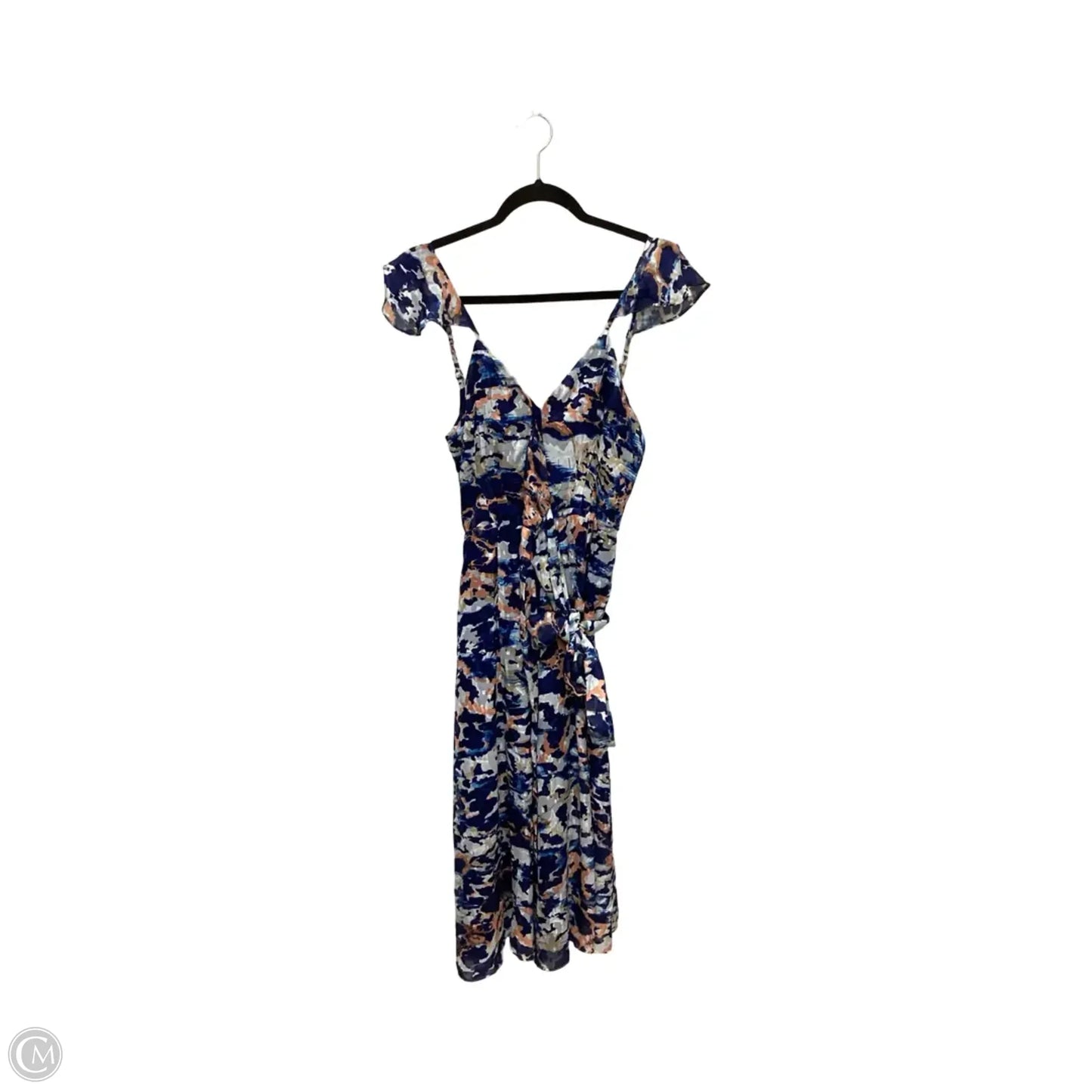 Designer Dress Casual Midi By Hutch In Blue, Size: M
