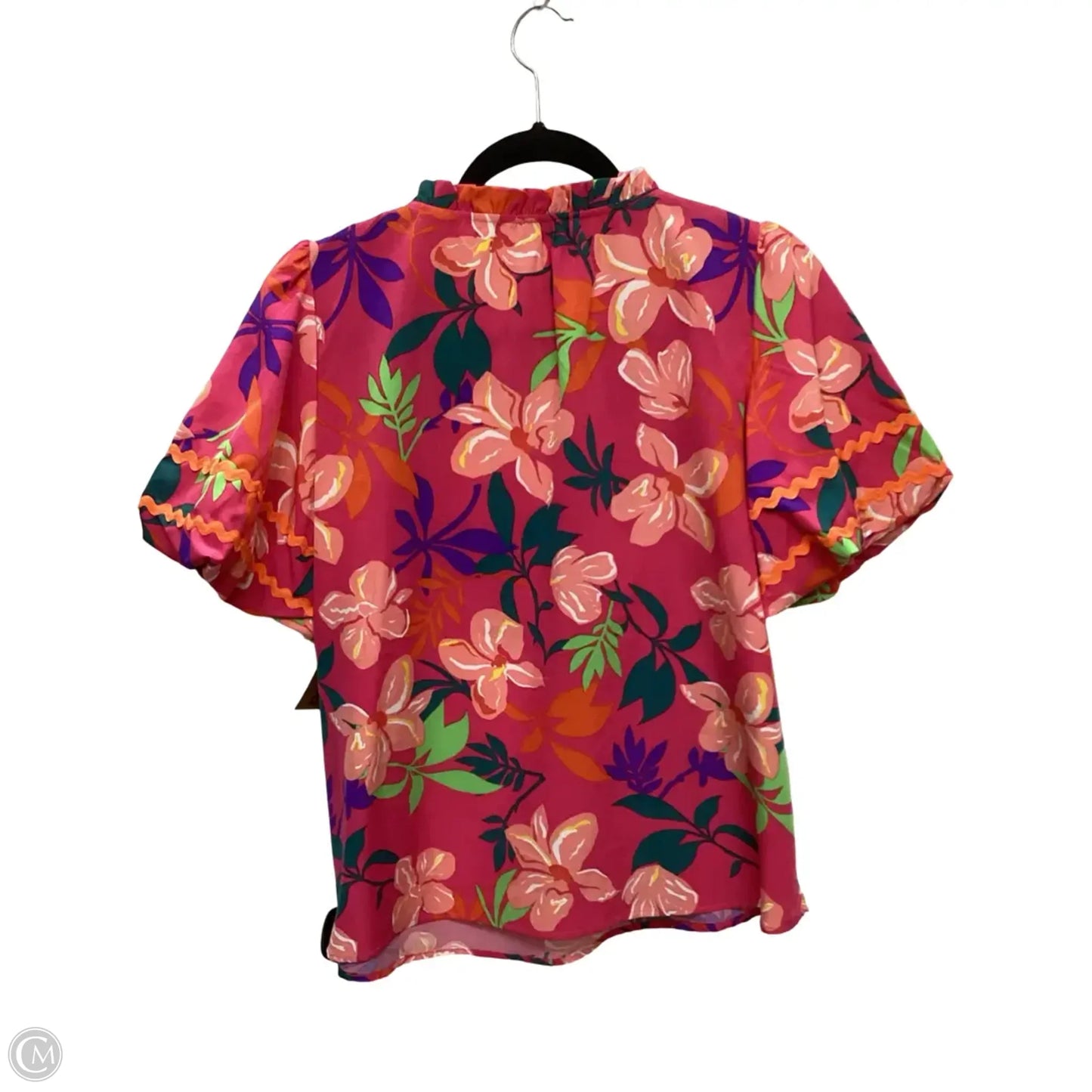 Blouse Short Sleeve By Voy In Floral Print, Size: S