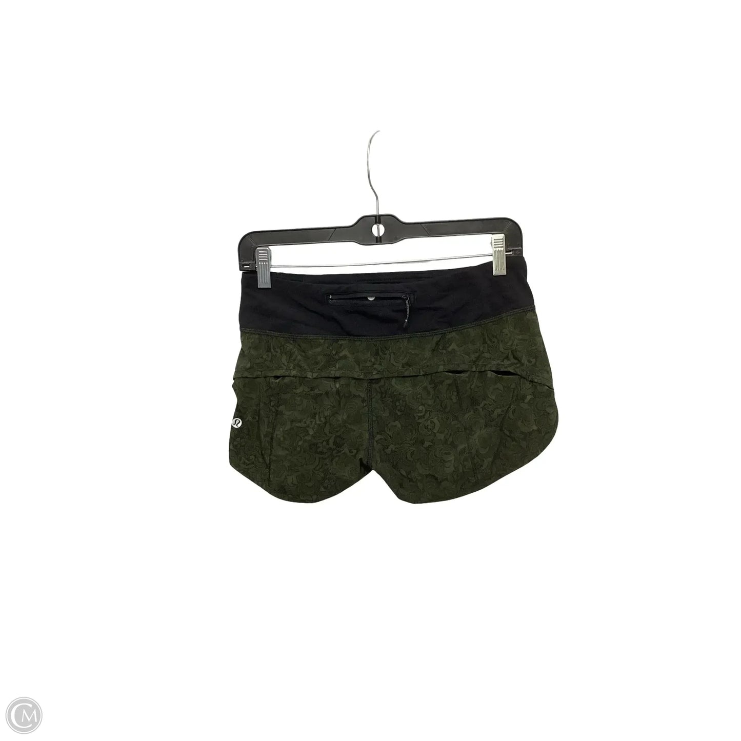 Athletic Shorts By Lululemon In Green, Size: 4