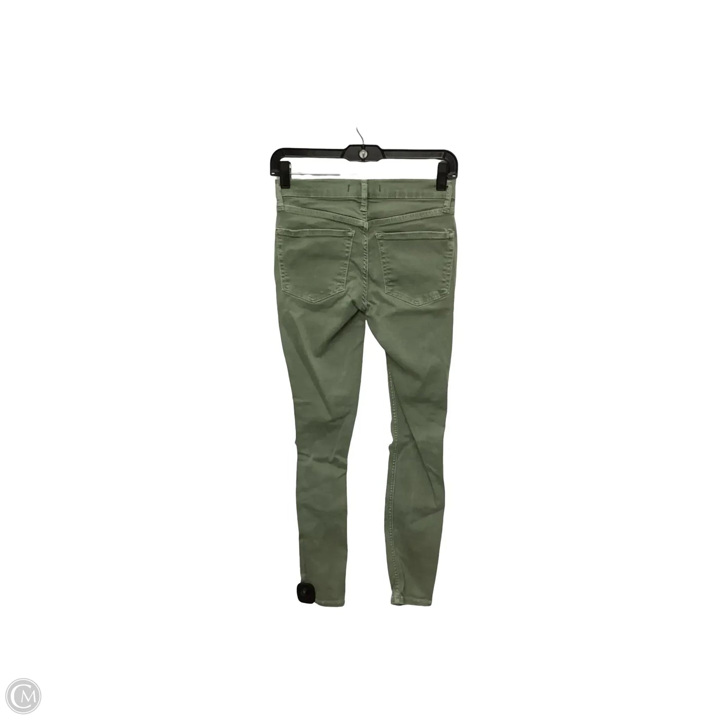Jeans Skinny By Free People In Green Denim, Size: 2