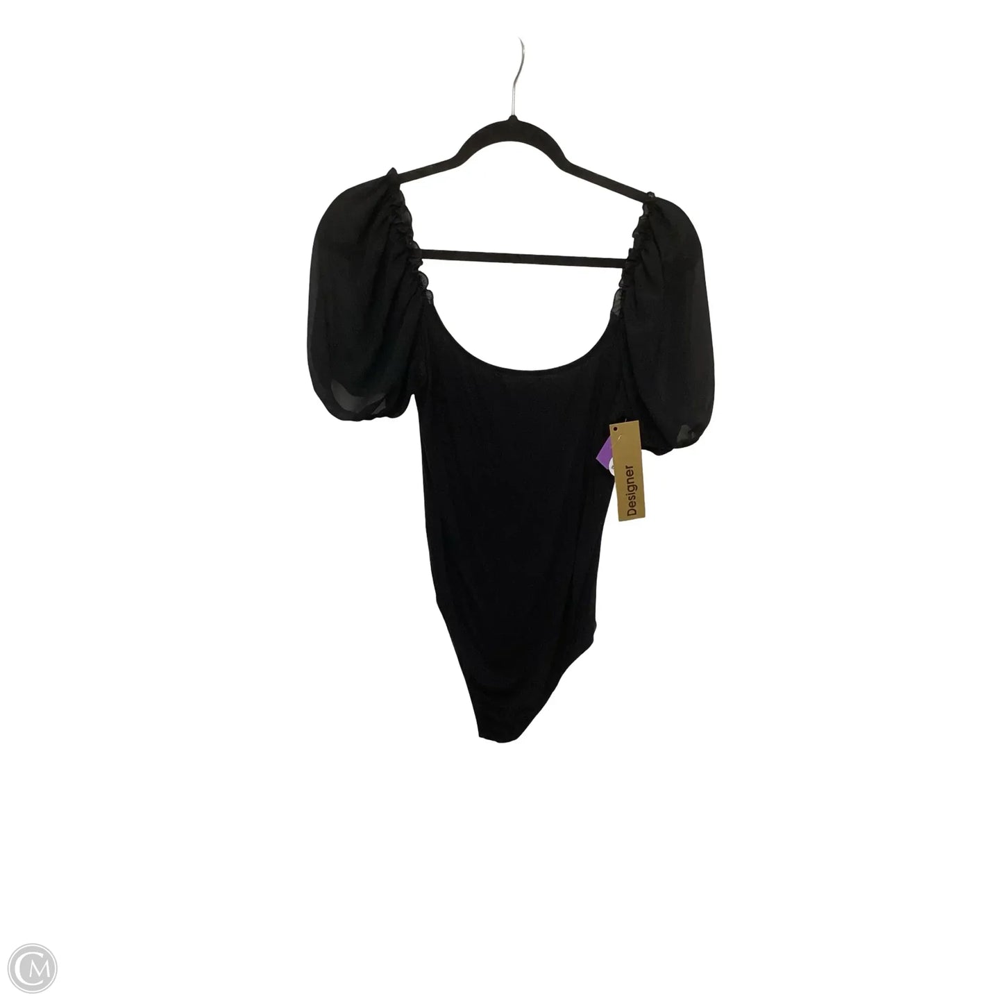 Designer Bodysuit By Blue Blush In Black, Size: M