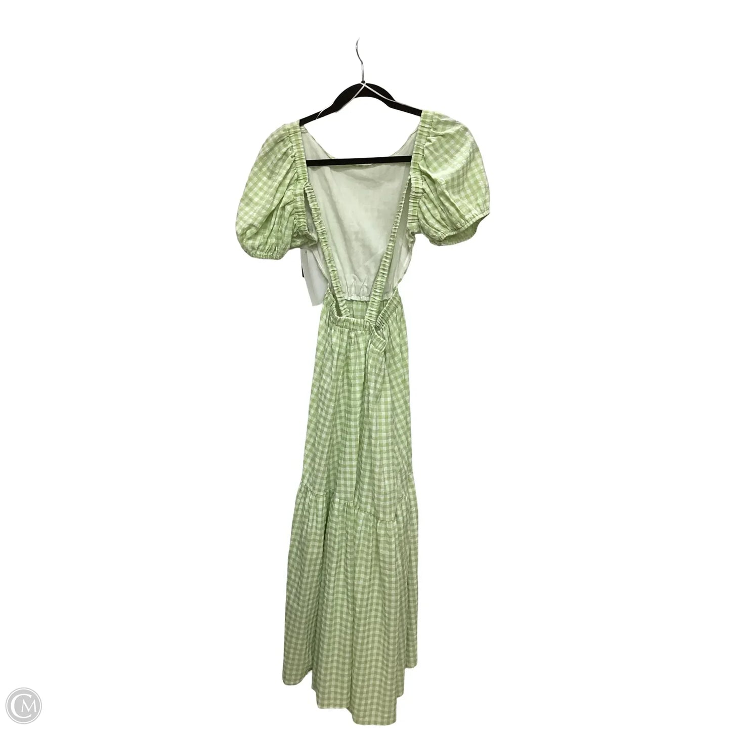 Designer Dress Casual Midi By Mable In Green, Size: M