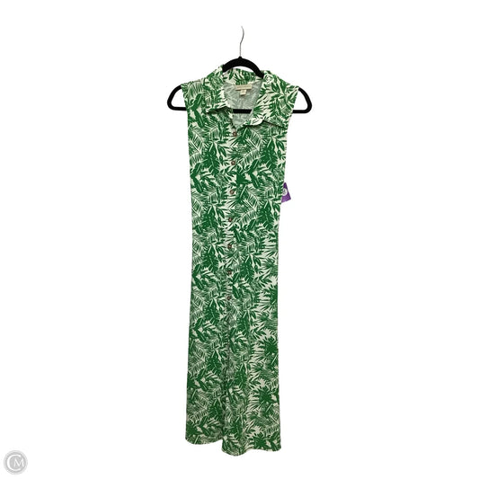 Dress Casual Midi By Appleseeds In Tropical Print, Size: L