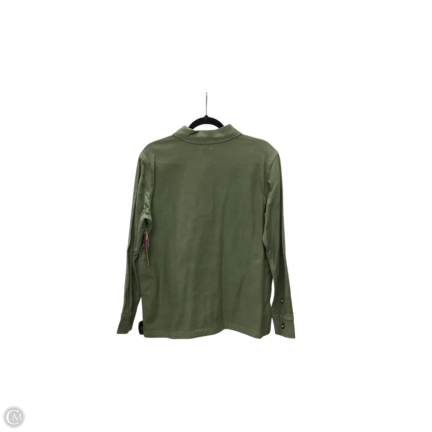 Jacket Shirt By Faherty In Green, Size: S