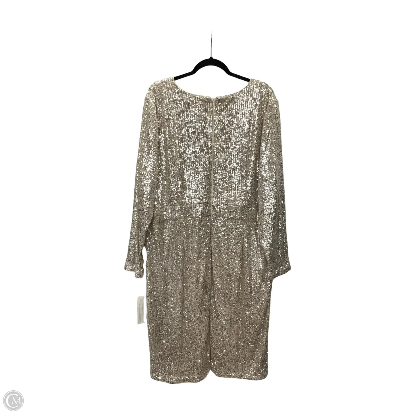 Dress Party Midi By Calvin Klein In Bronze, Size: 24