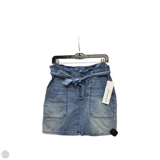 Skirt Mini & Short By Free People In Blue Denim, Size: 10