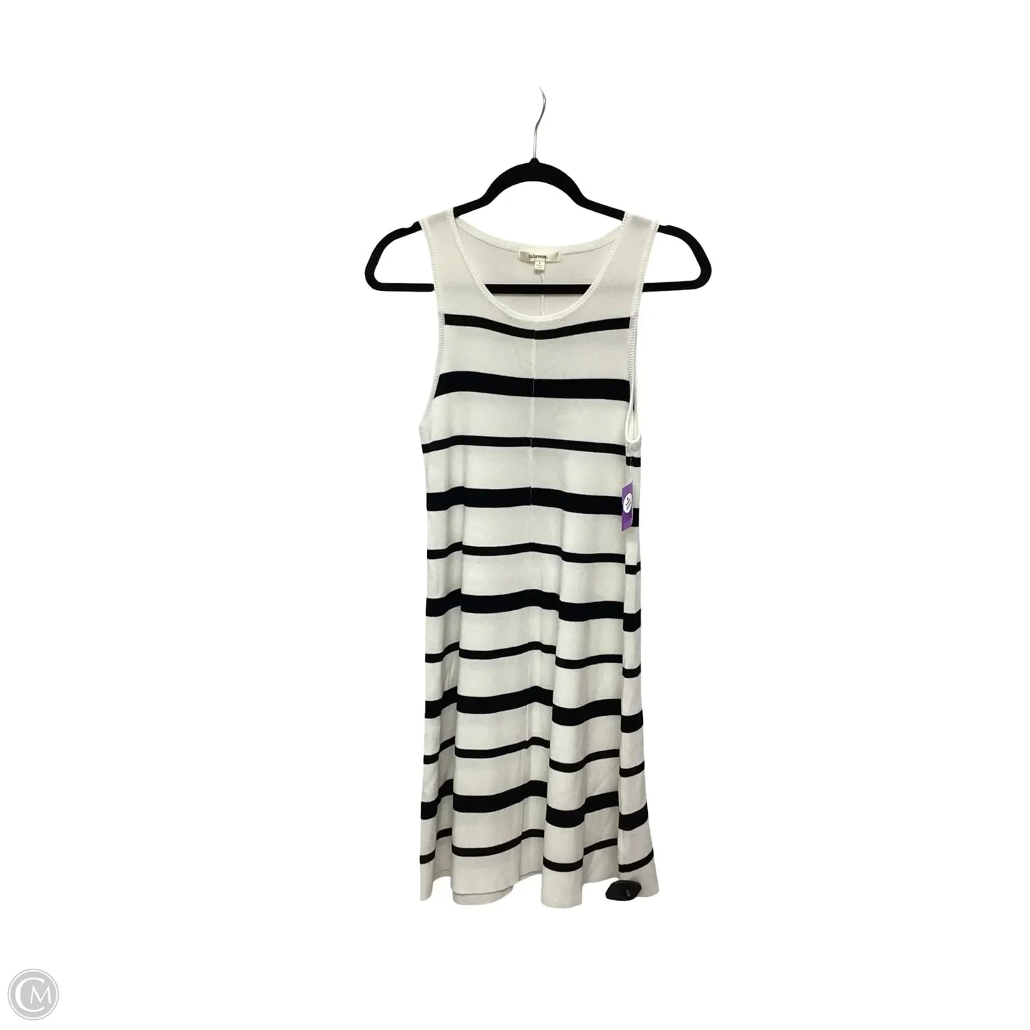 Dress Casual Midi By Clothes Mentor In Striped Pattern, Size: L