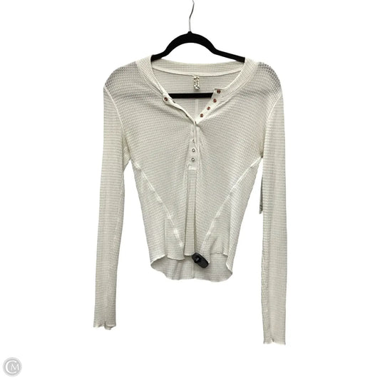 Blouse Long Sleeve By Free People In White, Size: S
