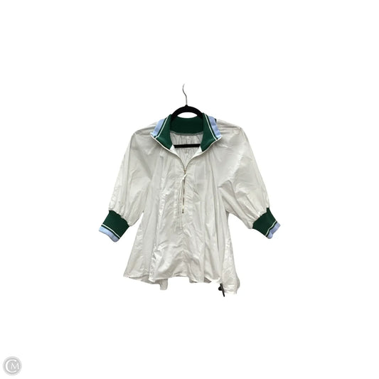 Blouse Short Sleeve By Maeve In White, Size: M