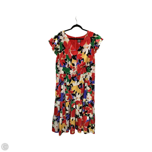 Dress Casual Midi By Vince Camuto In Red, Size: 18