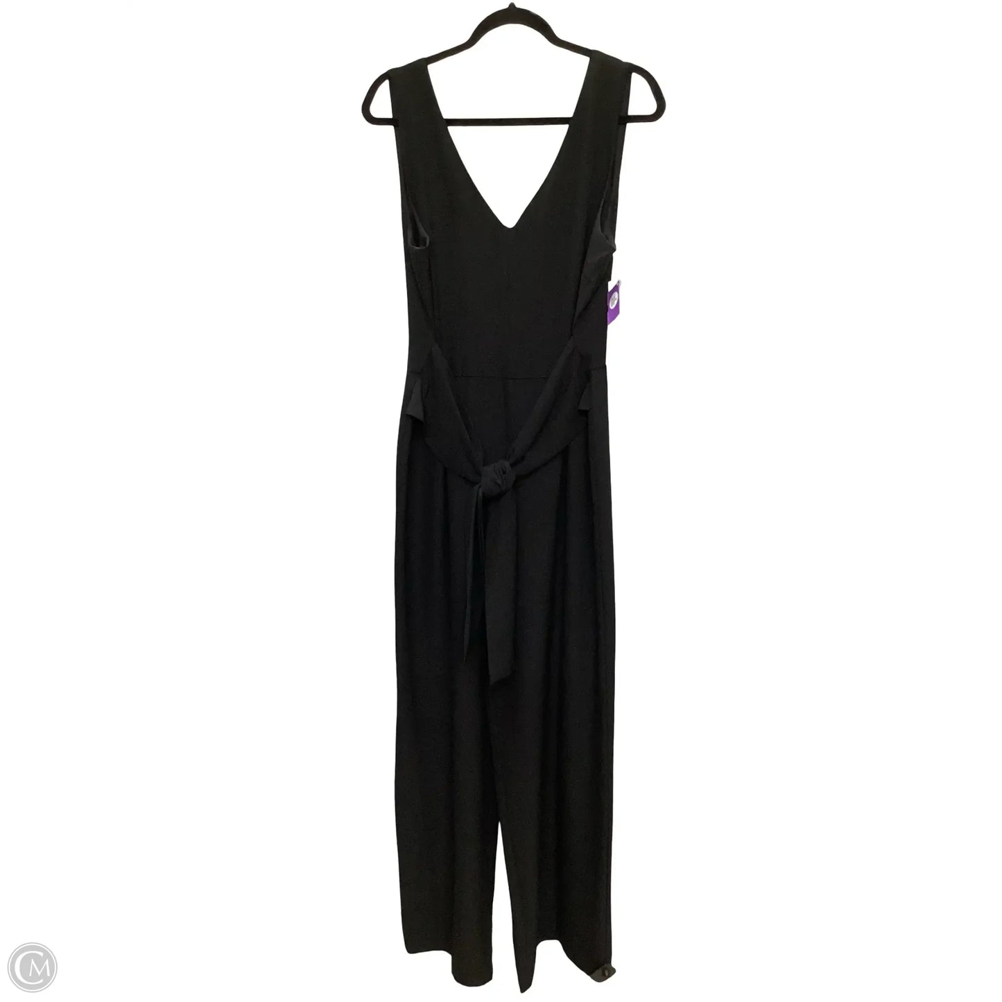 Designer Jumpsuit By Laundry In Black, Size: 14
