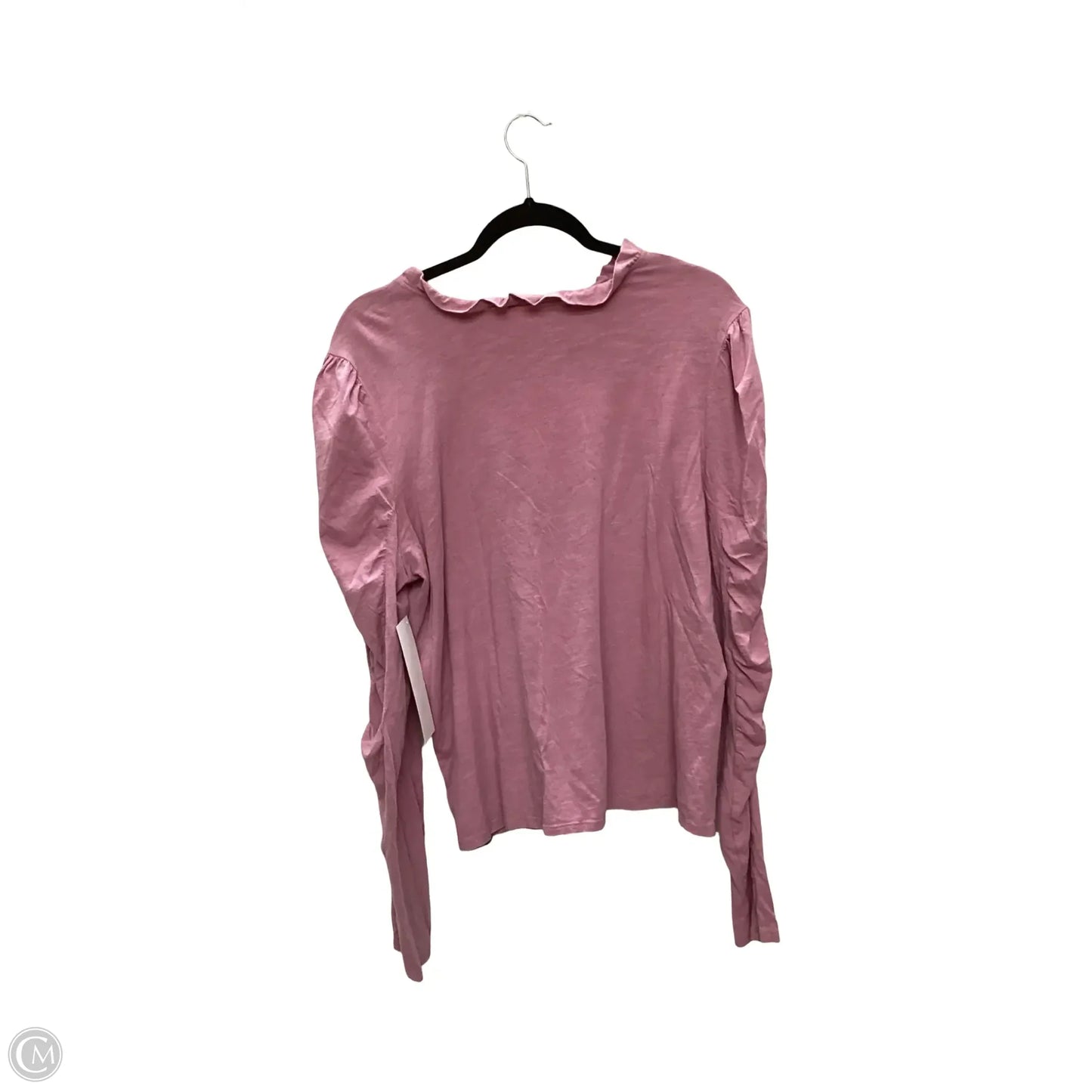 Blouse Long Sleeve By Maeve In Pink, Size: Xl