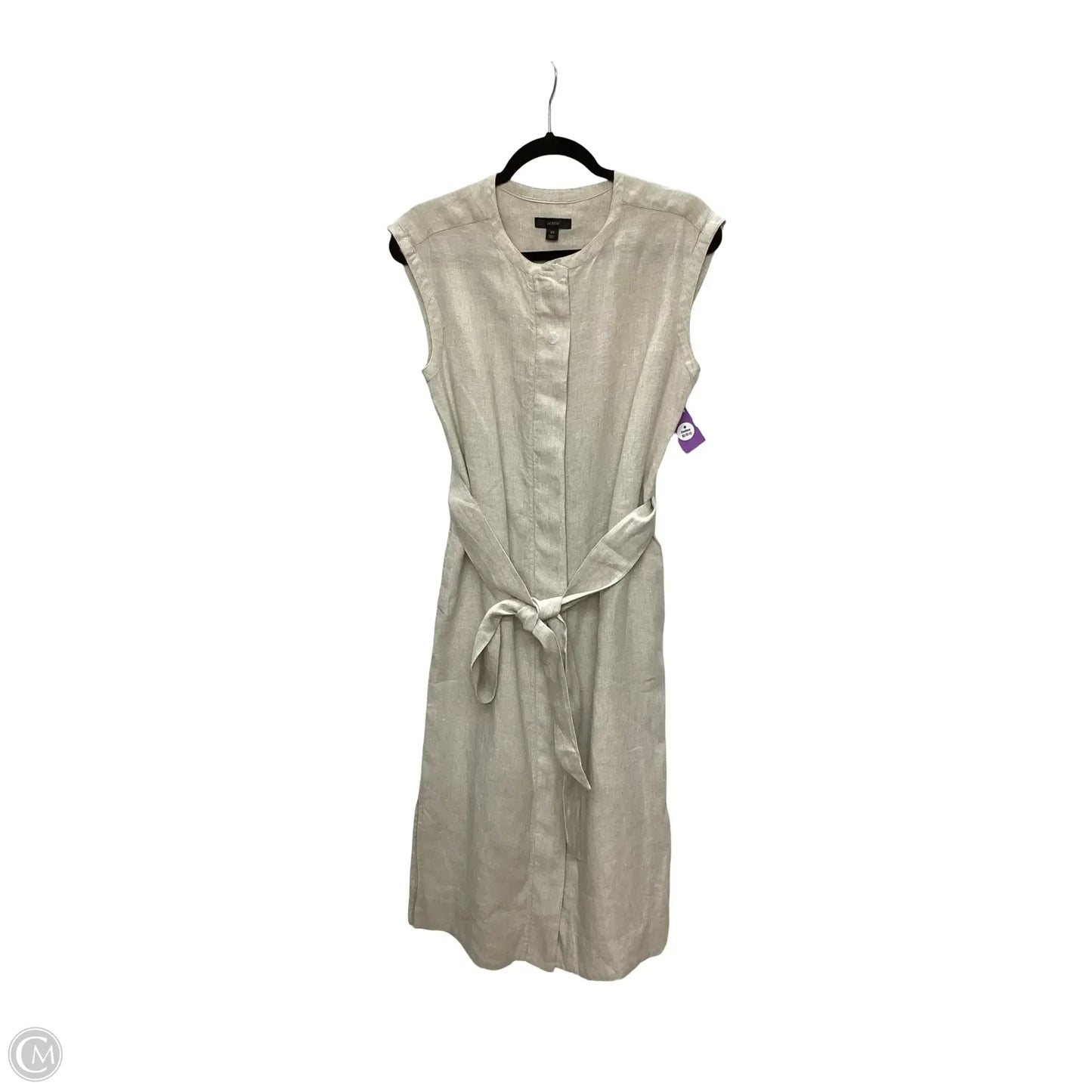Dress Casual Midi By J. Crew In Tan, Size: Xs