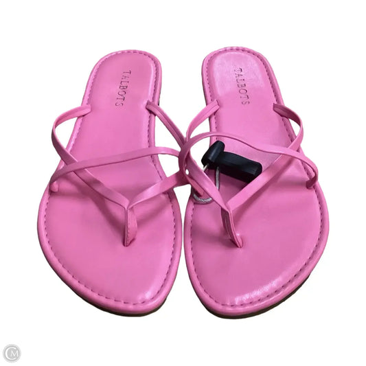 Sandals Flats By Talbots In Pink, Size: 10