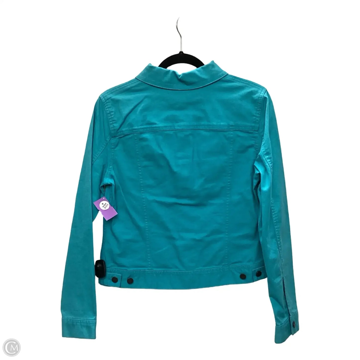 Jacket Denim By Talbots In Blue Denim, Size: S