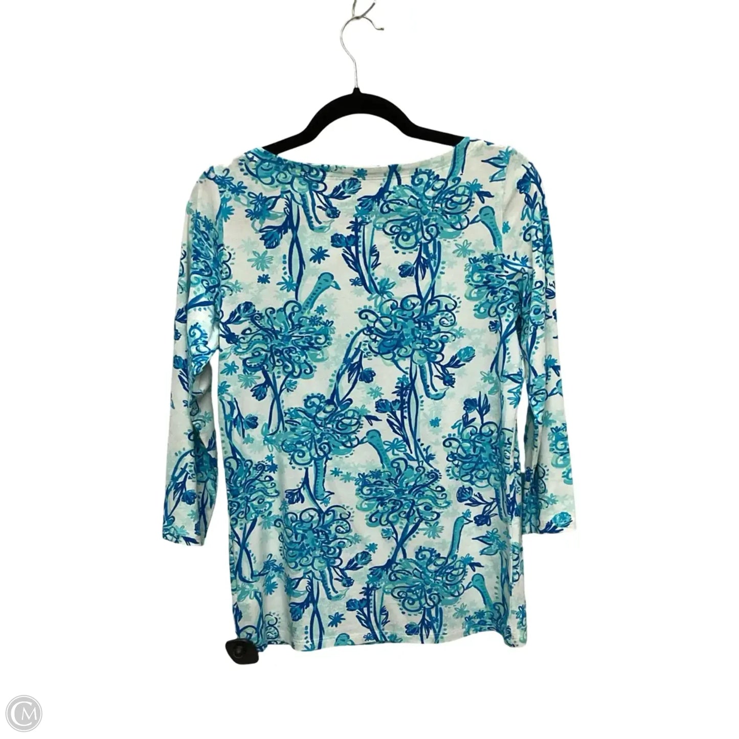 Blouse Designer By Lilly Pulitzer In Blue, Size: M