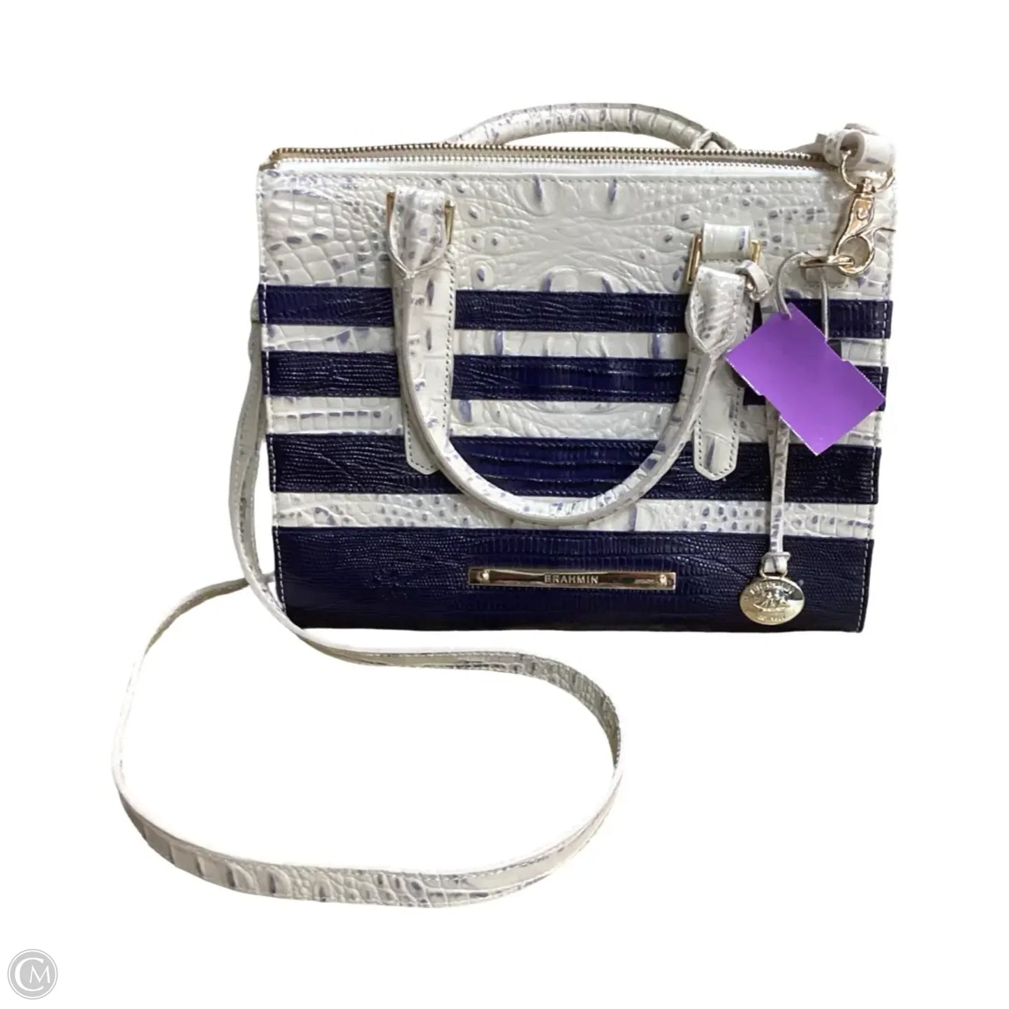 Handbag Designer By Brahmin, Size: Small