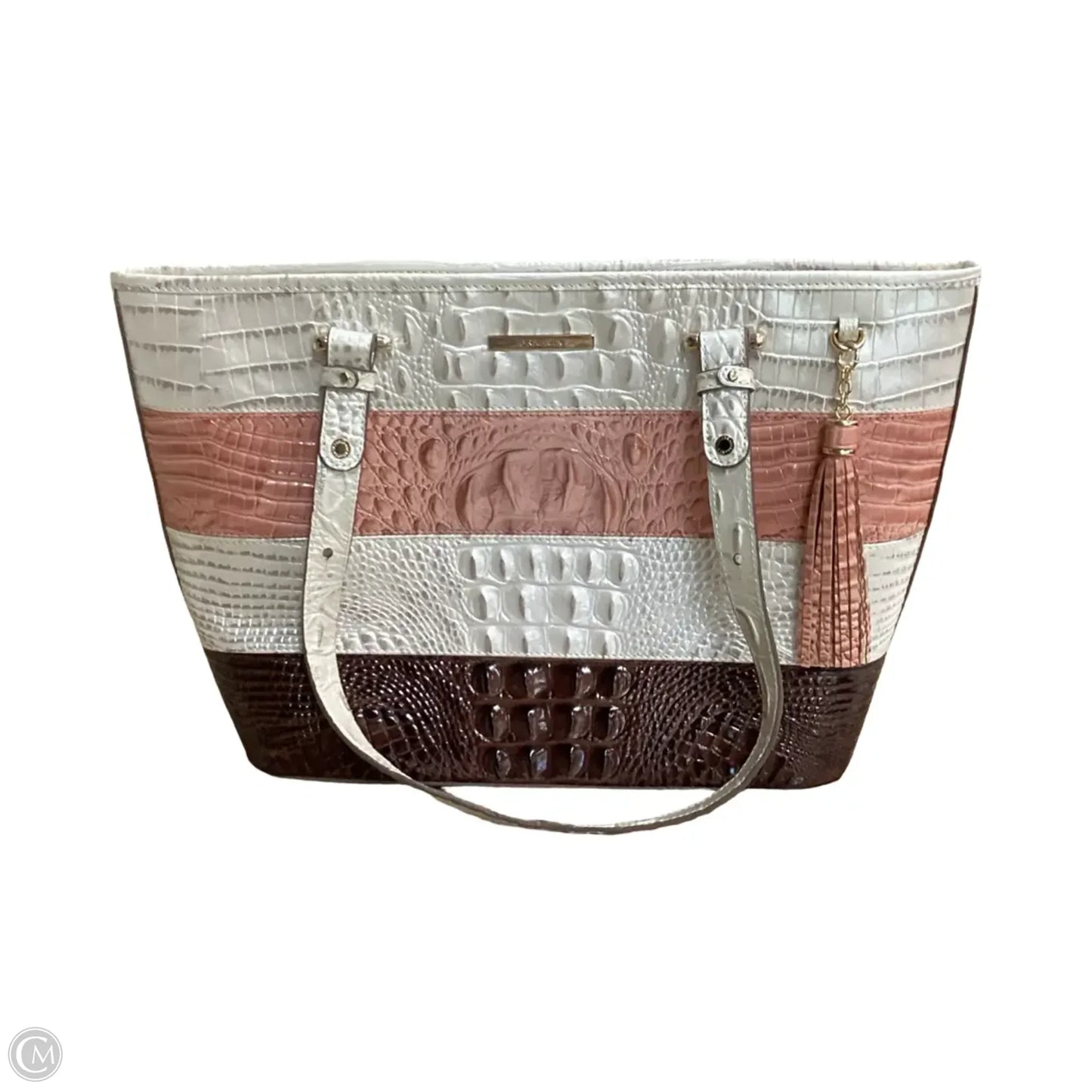 Handbag Designer By Brahmin, Size: Large